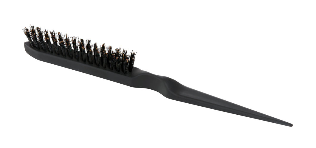Boar hair backcomb brush